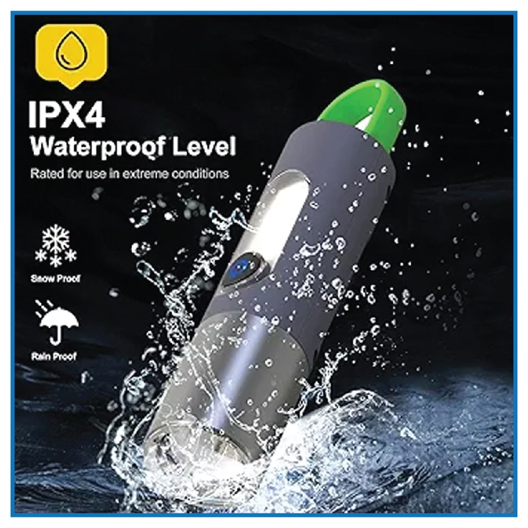 Digital Thunder-X (Model: XST-836) Rechargeable Waterproof Flashlight with Zoomable Lens